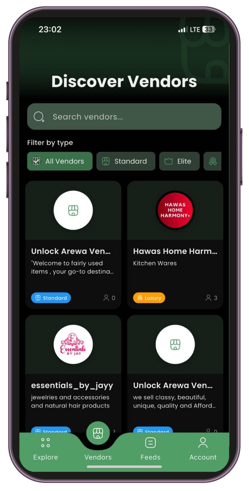 Another smartphone showing the Unlock Mart app
